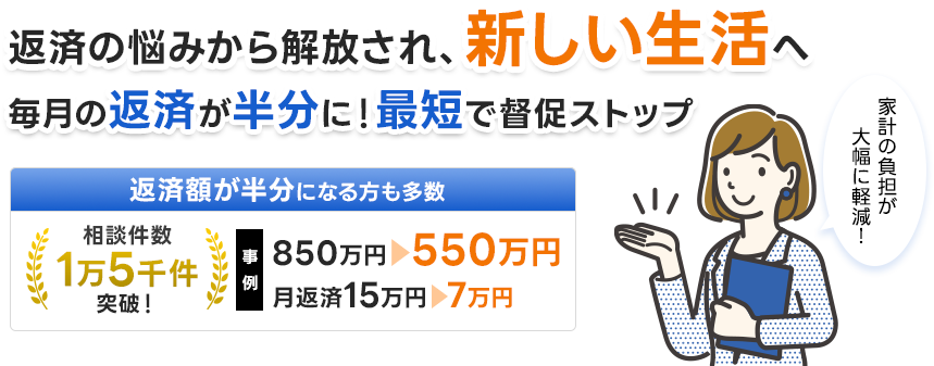 借金減額の成功事例｜任意整理・過払い金で返済負担を軽減